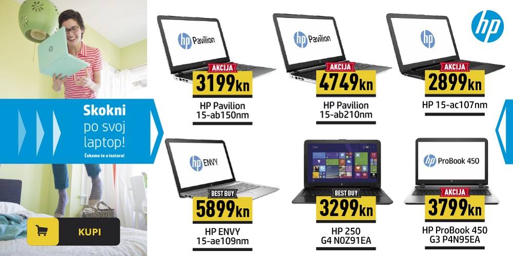 Skokni po svoj idealni HP laptop!