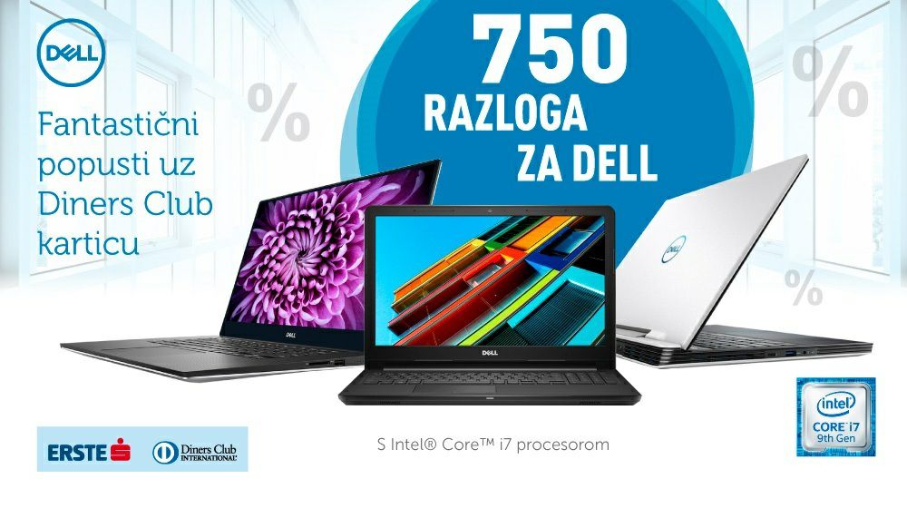 750 kn popusta na Dell laptope!