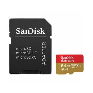 Memorijska kartica SanDisk Extreme, microSDXC, HC Class 10, 64GB + SD Adapter