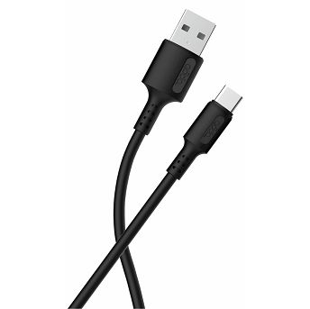 Kabel Adda USB-200-BK, USB-A (M) na USB-C (M), 1.2m, crni