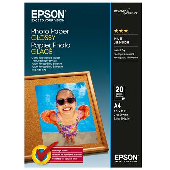 Foto papir Epson Glossy Photo Paper, A4, 20 listova