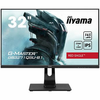 Monitor Iiyama 32" G-Master GB3271QSU-B1, IPS, gaming, AMD FreeSync Premium 165Hz, 1ms, HDR, 2xHDMI, 2xDP, 4xUSB 3.2, Zvučnici, 2K