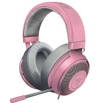 Slušalice Razer Kraken, žičane, gaming, mikrofon, over-ear, PC, PS4, Xbox One, Switch, Quartz pink, RZ04-02830300-R3M1