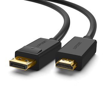 Kabel Ugreen, DisplayPort (M) na HDMI (M), 5.0m, crni