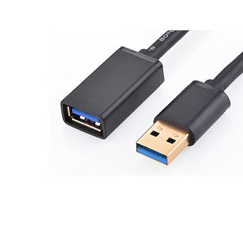 Kabel Ugreen, USB-A (M) na USB-A (Ž), 1.0m, crni