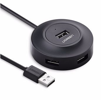 USB Hub Ugreen 20277, 4xUSB-A 2.0, crni