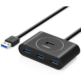 USB Hub Ugreen 20290, 4xUSB-A, crni