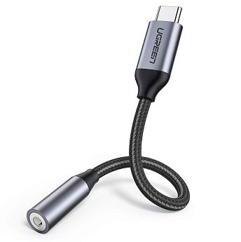Adapter Ugreen, USB-C (M) na 3.5mm (Ž), crno-sivi