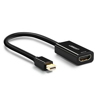 Adapter Ugreen, Mini DisplayPort (M) na HDMI (Ž), crni