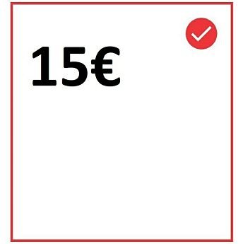 A1 e-bon 15€