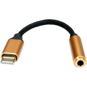 Adapter Roline Gold USB-C - 3.5mm audio