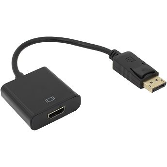 Adapter SBOX, DisplayPort (M) na HDMI (Ž), crni