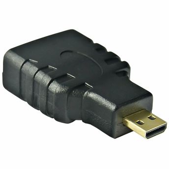 Adapter SBOX, HDMI (Ž) na Micro HDMI (M), crni