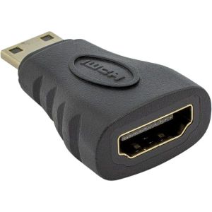 Adapter SBOX, HDMI (Ž) na Mini HDMI (M), crni