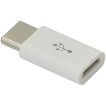 Adapter SBOX, Micro USB 2.0 (Ž) na USB-C (M), bijeli