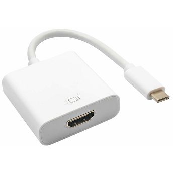 Adapter SBOX, USB-C (M) na HDMI (Ž), bijeli
