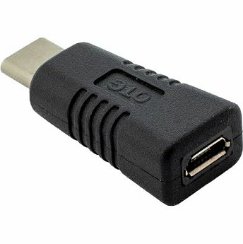 Adapter SBOX, USB-C (M) na Micro USB (Ž), crni