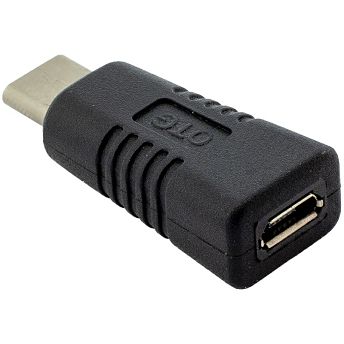 Adapter SBOX, USB-C (M) na Micro USB (Ž), crni