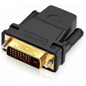 Adapter Ugreen, DVI (24+1) (M) na HDMI (Ž), crni