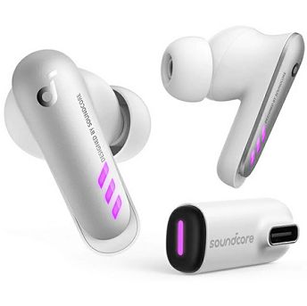 Slušalice Anker Soundcore VR P10, bežične, 2.4GHz, bluetooth, gaming, mikrofon, in-ear, PC, PS4, PS4, Switch, RGB, bijele