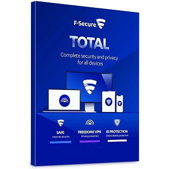 Antivirusni program F-Secure TOTAL security and privacy elektronska licenca, 3 uređaja / 1 godina