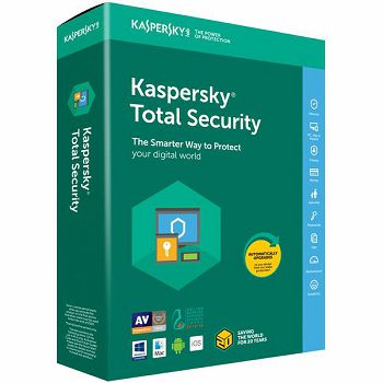 Antivirusni program Kaspersky Total Security Multi-Device, 3 uređaja / 1 godina