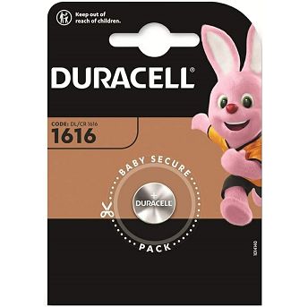 Baterija Duracell CR 1616, 1 komad - 5000394030336