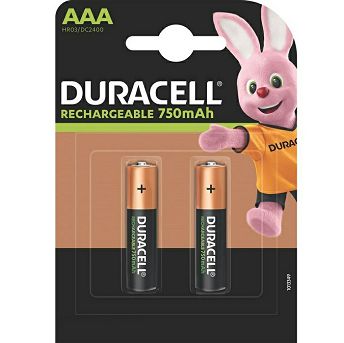 Baterije Duracell AAA, 750mAh, punjive, 2 komada - 5000394090330