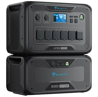 Baterijski generator Bluetti AC500 + B300S, 3072Wh