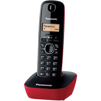 Bežični telefon Panasonic KX-TG1611FXR, crveni