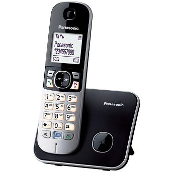 Bežični telefon Panasonic KX-TG6811FXB, crni