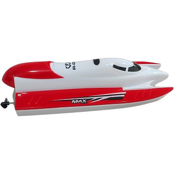Brodić na daljinsko upravljanje Kazoo MX-0027, water jet boat, bijelo-crveni
