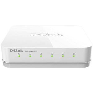 Switch D-Link GO-SW-5G/E, 5 portni Gigabit, 5x10/100/1000Mbps, unmanaged, bijeli