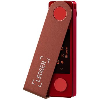 Digitalni novčanik Ledger Nano X, Bluetooth, USB-C, Ruby Red