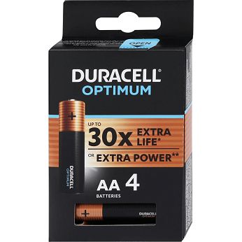 Baterije Duracell Optimum, AA, 4 komada - 5000394158696
