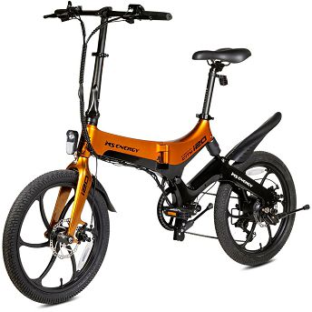 Električni bicikl MS Energy StreetFlex i20, sklopivi, narančasto-crni