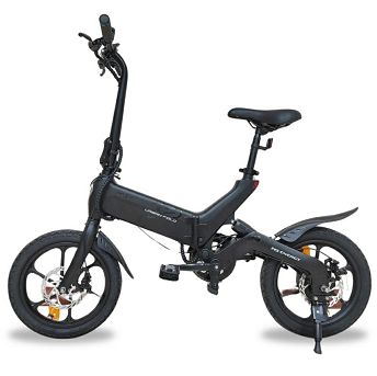 Električni bicikl MS Energy UrbanFold i6, sklopivi, crni