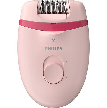 Epilator Philips Satinelle Essential BRE285/00, žičani, rozi