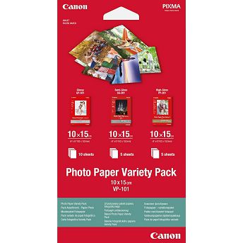 Foto papir Canon Photo Paper Variety Pack VP-101, 10x15, 20 listova