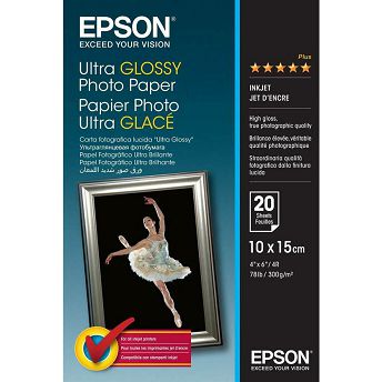 Foto papir Epson S041926 Ultra Glossy, 10x15cm, 20 listova