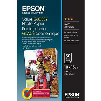 Foto papir Epson S400038 Value Glossy, A6, 183g, 50L