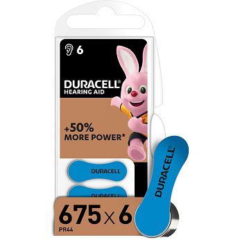 Baterije za slušni aparat Duracell 675, plave, 6 komada - 96091470