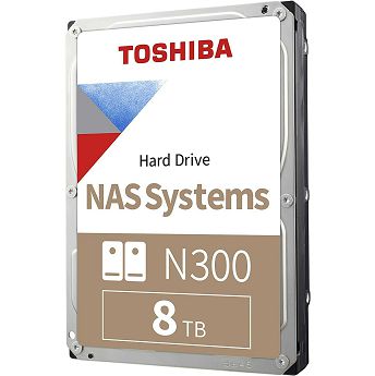 Hard disk Toshiba N300 (3.5", 8TB, SATA3 6Gb/s, 256MB Cache, 7200rpm)