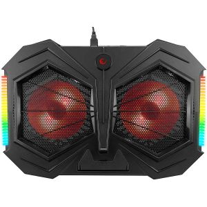 Hladnjak za prijenosno računalo Rampage AD-RC11 Spider, do 17", RGB, crni