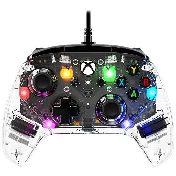 Kontroler HyperX Clutch Gladiate RGB, žičani, PC, Xbox, prozirni