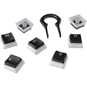 Set tipki HyperX Pudding Keycaps, HKCPXP-BK-US/G, US Layout, crne