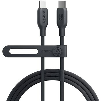 Kabel Anker 543 Bio, USB-C (M) na USB-C (M), 0.9m, crni