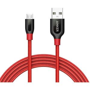 Kabel Anker PowerLine+, USB-A na Micro USB 3.0, 0.9m, crveni