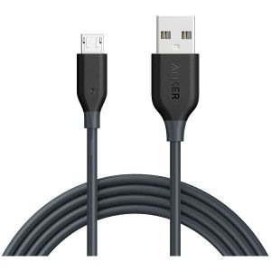 Kabel Anker PowerLine, USB-A na Micro USB, 0.9m, sivi