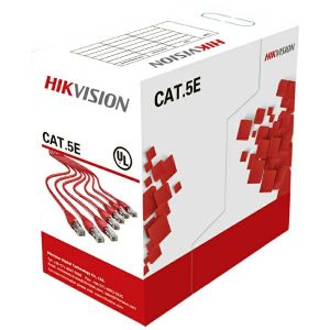 Kabel HikVision, mrežni, UTP, Cat5e, 305.0m, crveni